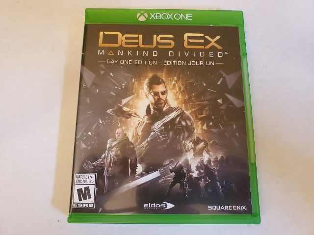 Microsoft Xbox One Deus Ex Mankind Divided Day One Edition video game