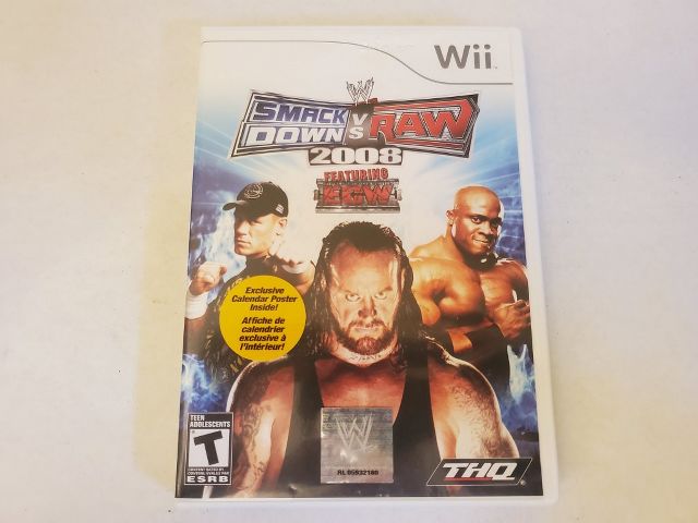 Nintendo Wii Smackdown Vs Raw 2008 video game