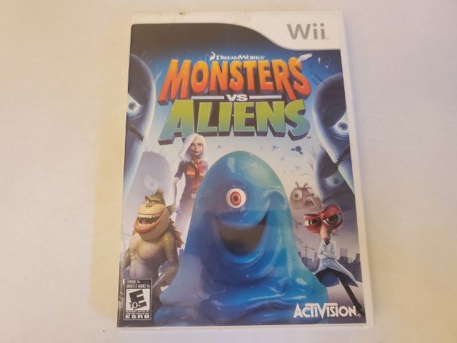 Nintendo Wii Monsters vs Aliens video game