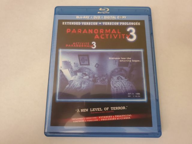 Blu-Ray Paranormal Activity 3 video game