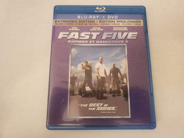 Blu-Ray Fast Five video game