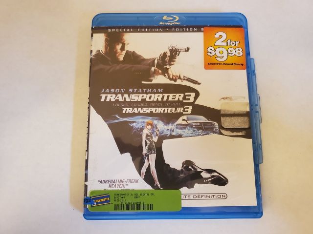 Blu-Ray Transporter 3 Special Edition video game