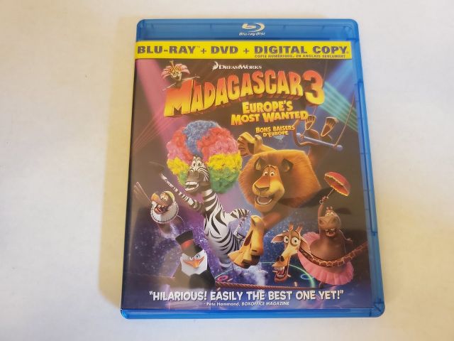 Blu-Ray Madagascar 3 video game