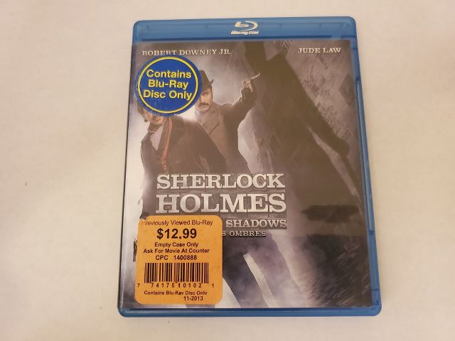 Blu-Ray Sherlock Holmes A Game of Shadows video game