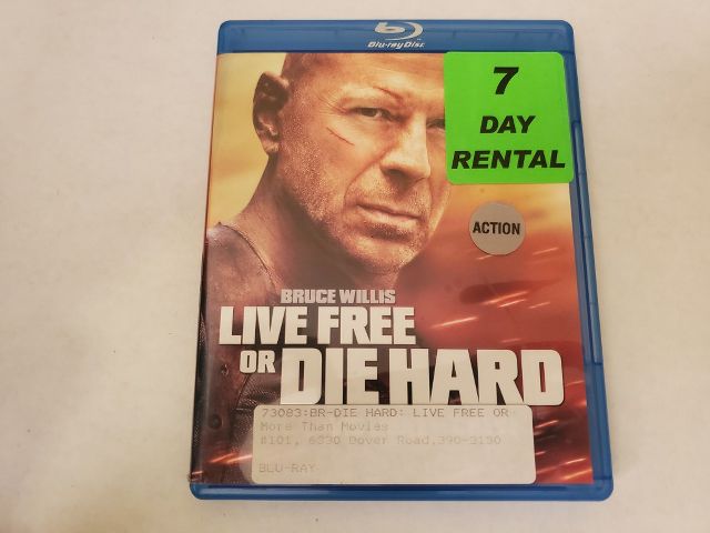 Blu-Ray Live Free or Die Hard video game