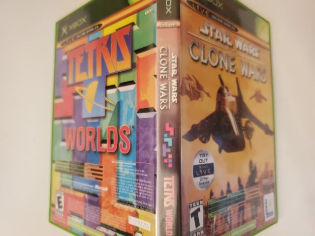 Microsoft Xbox Star Wars The Clone Wars Tetris Worlds video game