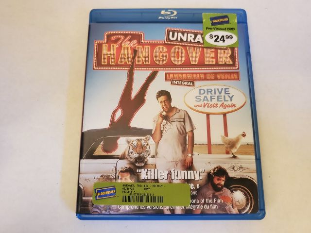 Blu-Ray The Hangover Unrated video game