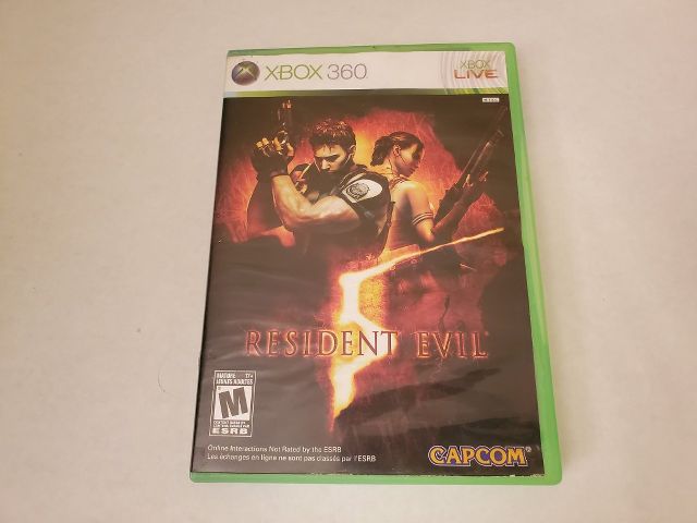 Microsoft Xbox 360 Resident Evil 5 video game