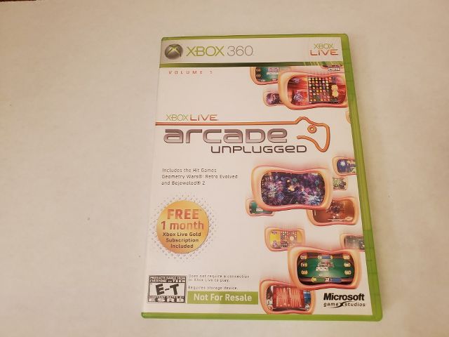 Microsoft Xbox 360 Arcade Unplugged video game