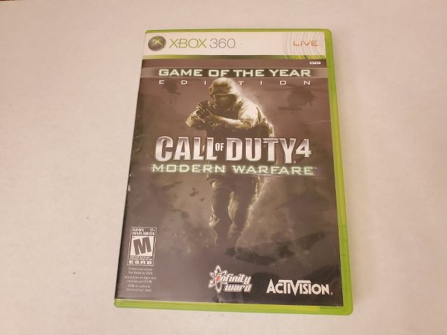 Microsoft Xbox 360 Call of Duty 4 Modern Warfare Game of the year edition video game