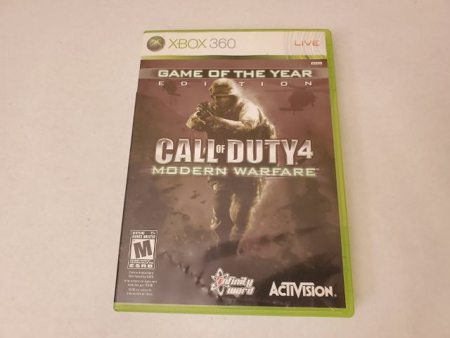 Microsoft Xbox 360 Call of Duty 4 Modern Warfare Game of the year edition video game