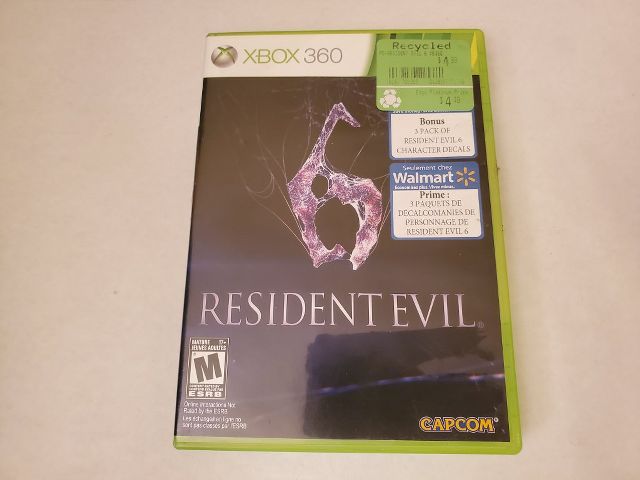 Microsoft Xbox 360 Resident Evil 6 video game