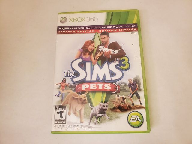 Microsoft Xbox 360 The Sims 3 Pets Limited Edition video game