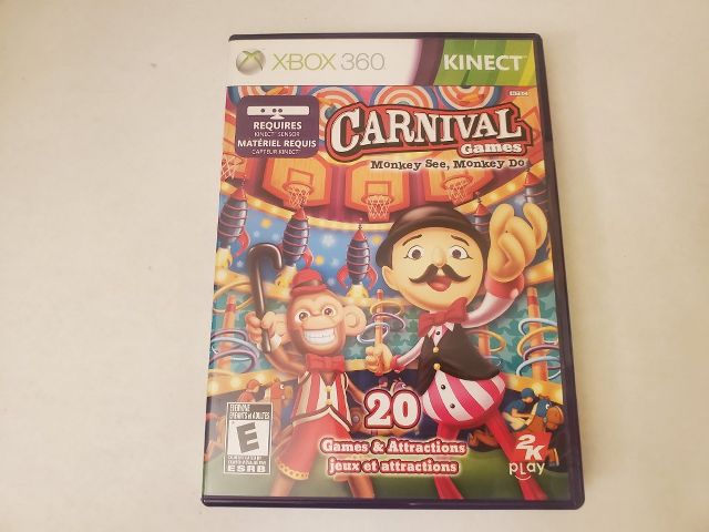 Microsoft Xbox 360 Carnival Games Monkey See, Monkey Do video game
