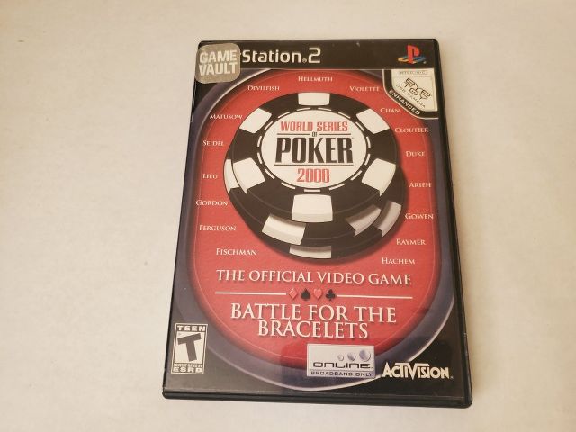 Sony Playstation 2 World Series of Poker 2008 video game