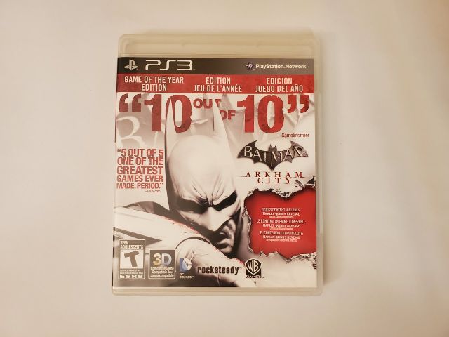 Sony PlayStation 3 Batman Arkham City Game of the year edition video game