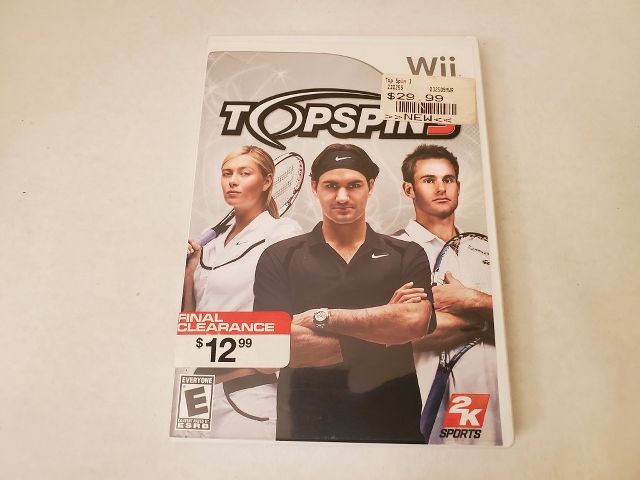 Nintendo Wii Top Spin 3 video game