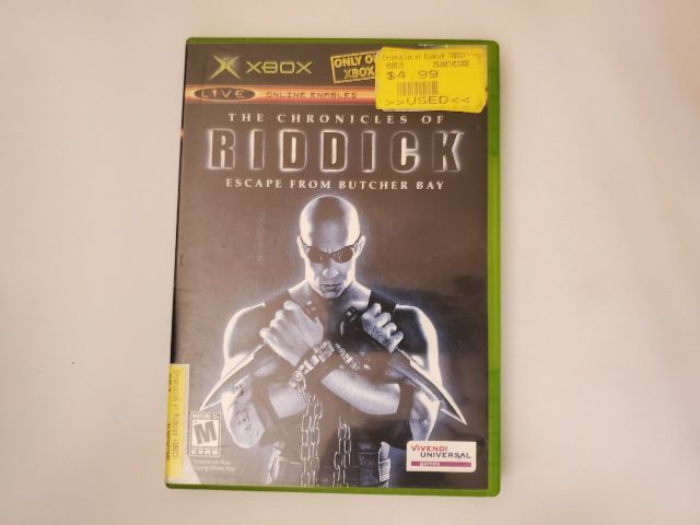Microsoft Xbox The Chronicles of Riddick: Escape from Butcher Bay video game