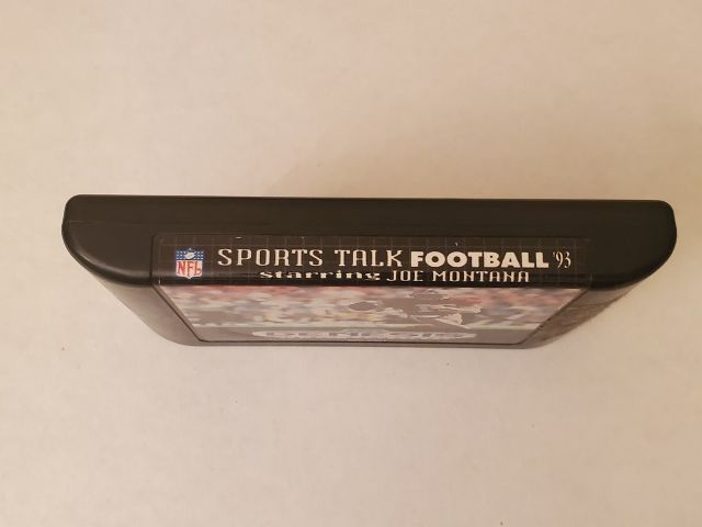 Sega Genesis Sports Talk Football Starring Joe Montana video game