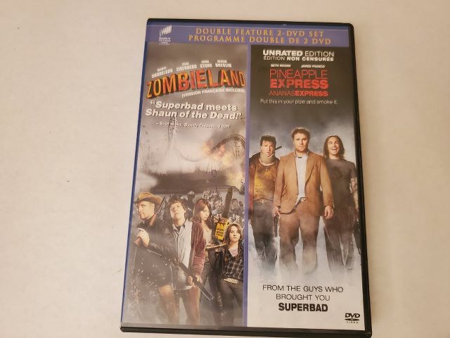 DVD Zombie Land Pineapple Express video game