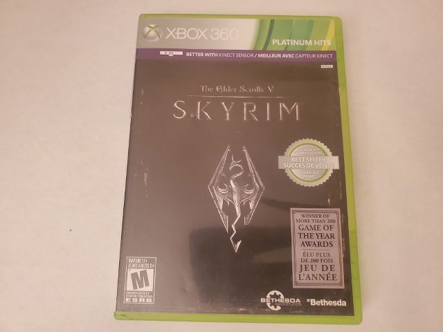 Microsoft Xbox 360 The Elder Scrolls V Skyrim Platinum Hits video game