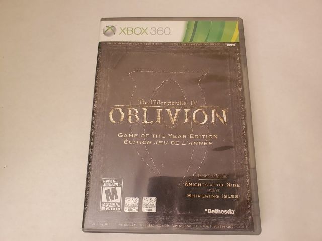 Microsoft Xbox 360 The Elder Scrolls IV Oblivion Game of the year edition video game
