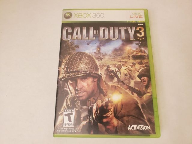 Microsoft Xbox 360 Call of Duty 3 video game