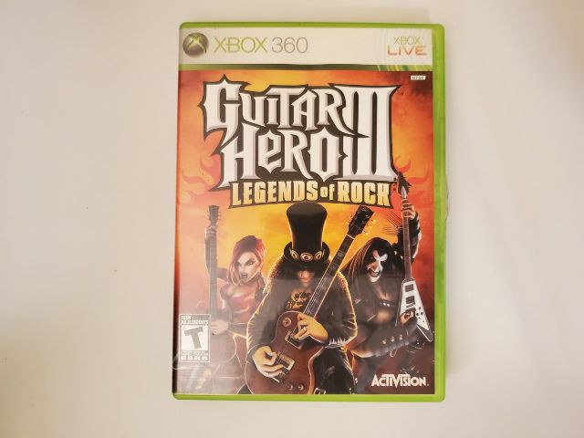 Microsoft Xbox 360 Guitar Hero III Legends of Rock video game