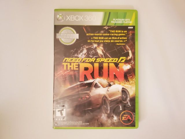 Microsoft Xbox 360 Need for Speed The Run Platinum Hits video game