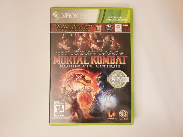 Microsoft Xbox 360 Mortal Kombat Komplete Edition Platinum Hits video game