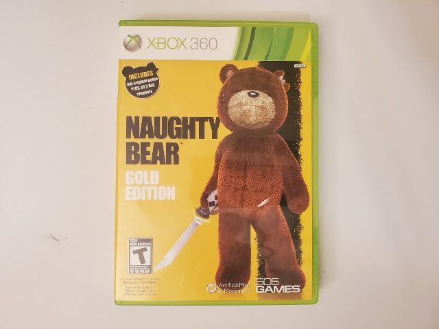 Microsoft Xbox 360 Naughty Bear Gold Edition video game