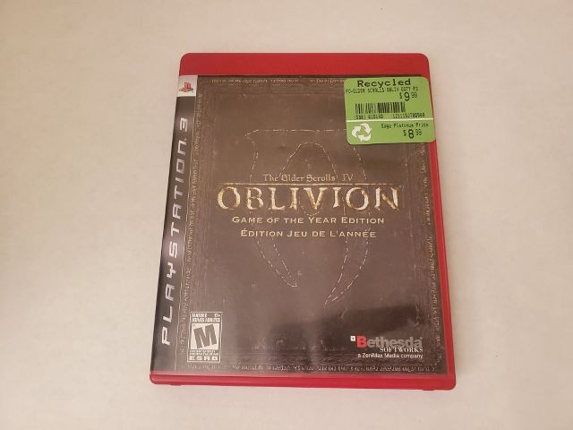 Sony Playstation 3 The Elder Scrolls IV Oblivion Game of the year edition video game