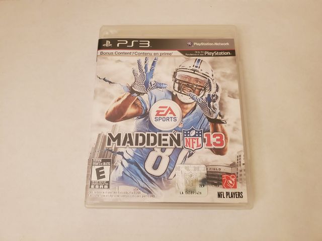 Sony Playstation 3 Madden 13 video game