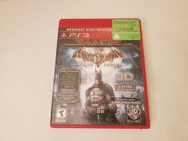 Sony Playstation 3 Batman Arkham Asylum Game of the Year Edition Greatest Hits video game
