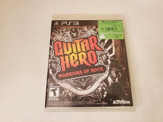 Sony Playstation 3 Guitar Hero Warriors of Rock video game