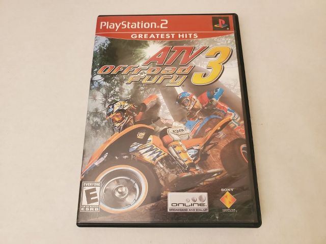 Sony Playstation 2 ATV Offroad Fury 3 Greatest Hits video game