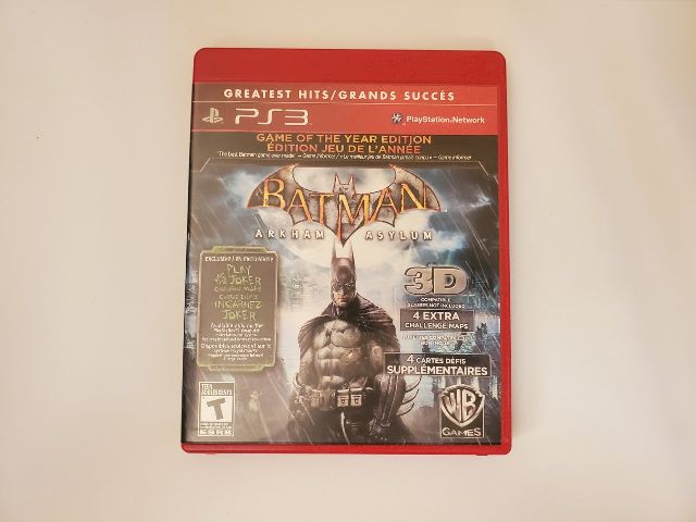 Sony PlayStation 3 Batman Arkham Asylum Game of the Year Edition Greatest Hits video game