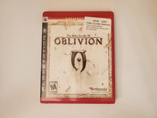 Sony PlayStation 3 The Elder Scrolls IV Oblivion Greatest Hits video game