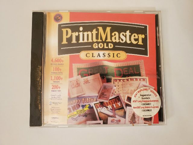 PC PrintMaster Gold Classic video game