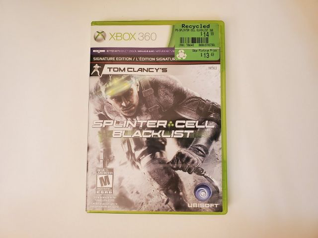Microsoft Xbox 360 Splinter Cell Blacklist Signature Edition video game
