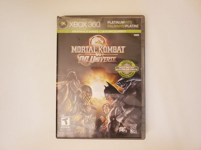 Microsoft Xbox 360 Mortal Kombat vs DC Universe Platinum Hits video game