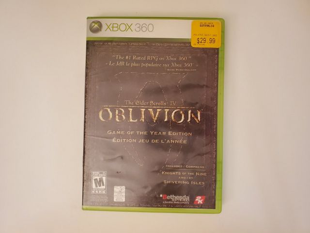 Microsoft Xbox 360 The Elder Scrolls IV Oblivion Game of the year edition video game