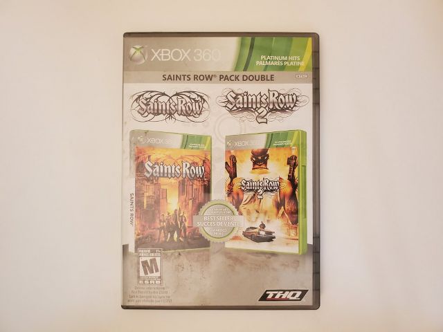 Microsoft Xbox 360 Saints Row Pack Double Platinum Hits video game