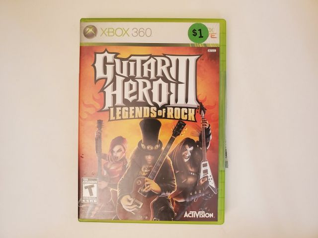 Microsoft Xbox 360 Guitar Hero III Legends of Rock video game