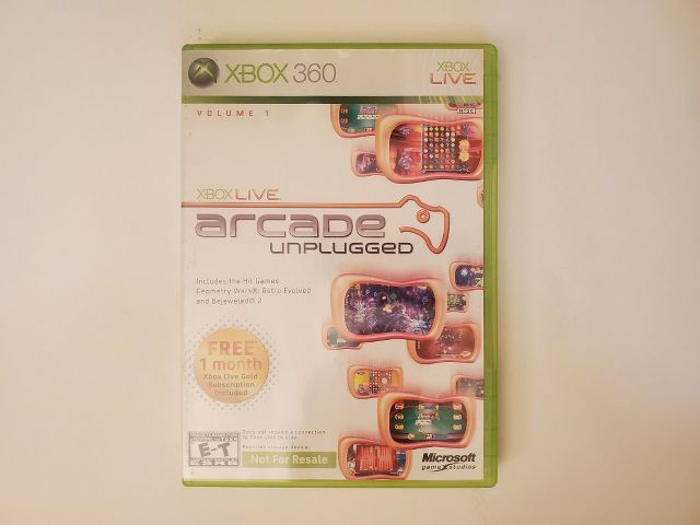 Microsoft Xbox 360 Arcade Unplugged video game