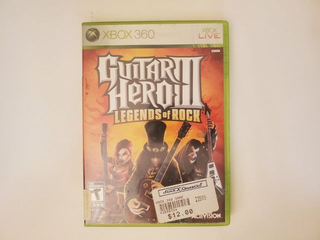 Microsoft Xbox 360 Guitar Hero III Legends of Rock video game