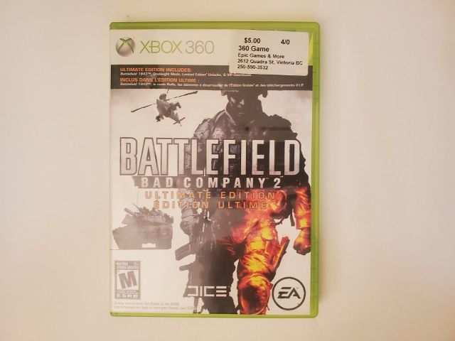 Microsoft Xbox 360 Battlefield Bad Company 2 Ultimate Edition video game