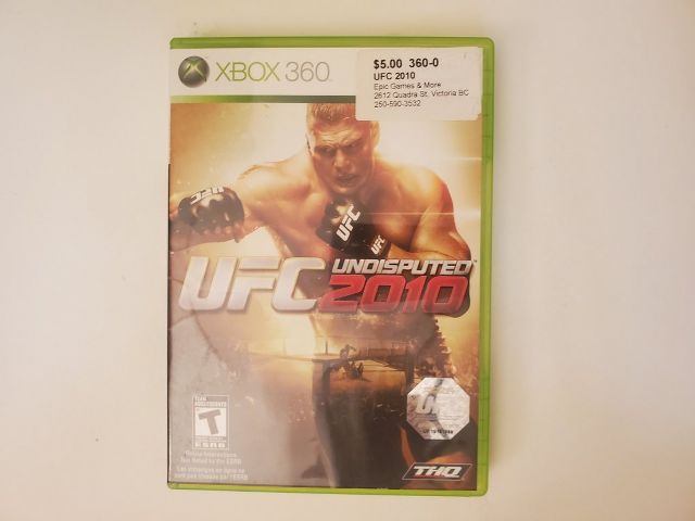 Microsoft Xbox 360 UFC 2010 Undisputed video game
