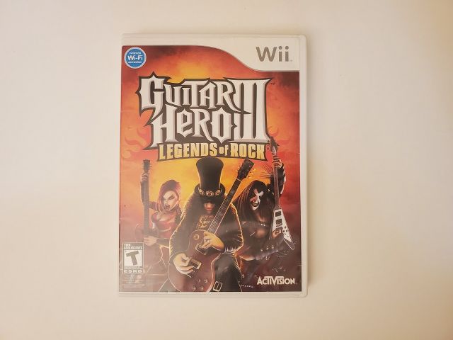 Nintendo Wii Guitar Hero III Legends of Rock video game