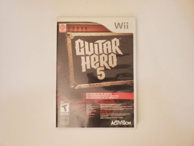 Nintendo Wii Guitar Hero 5 video game